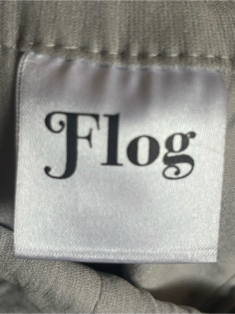 Bevy Flog Loren Light Gray Drawstring Straight Leg Pants Size 25 - Picture 8 of 9